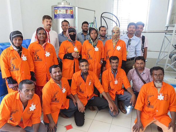 Solar lamps brightened the coastal villager lives in Bangladesh