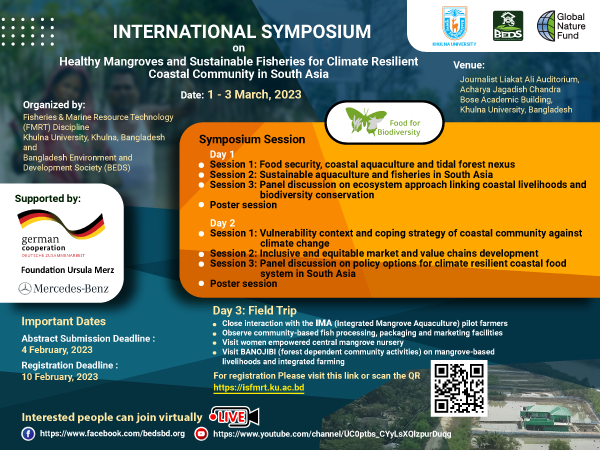 INTERNATIONAL SYMPOSIUM  on Healthy Mangroves and Sustainable Fisheries for Climate Resilient Coastal Community in South Asia